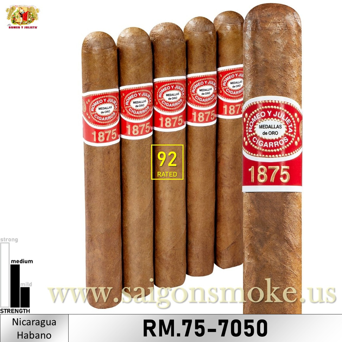 Romeo y Julieta 1875 Churchill 7×50 (Gói 5)