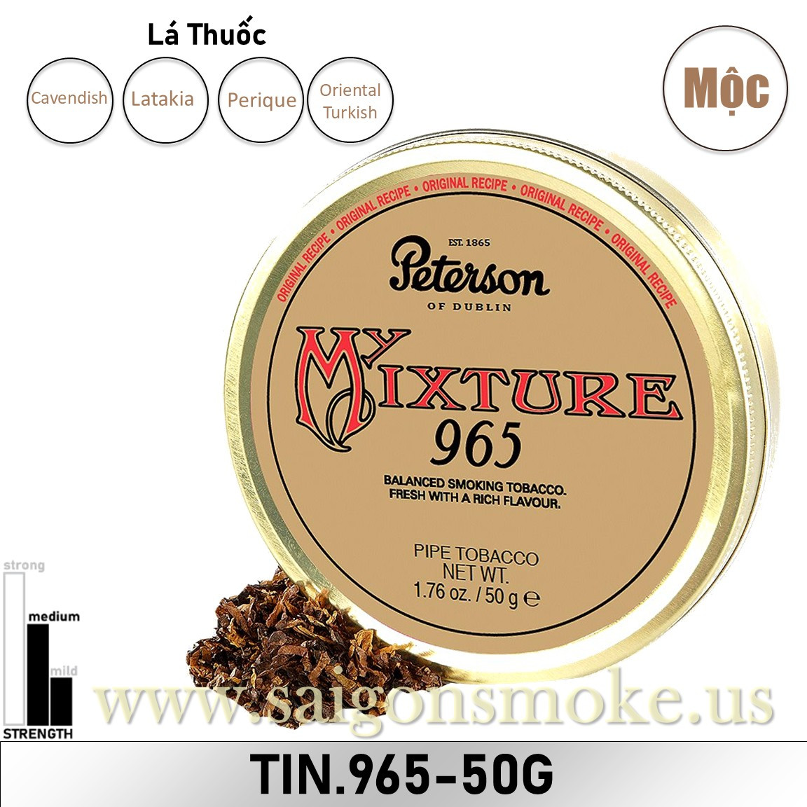 Peterson My Mixture 965 1.75 Ounce Tin – 50GR