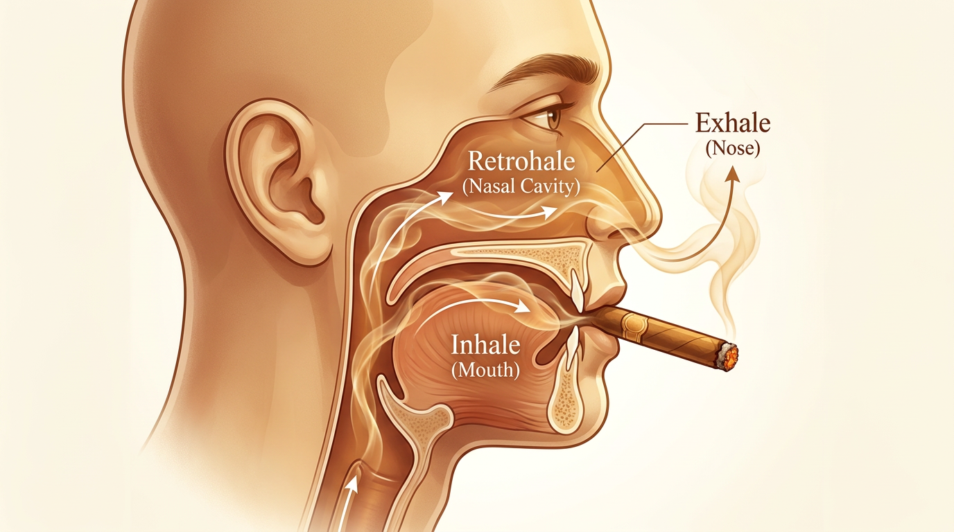 Kỹ Thuật retrohale - cảm nhận qua khoang mũi sau (retro-nasal olfaction)