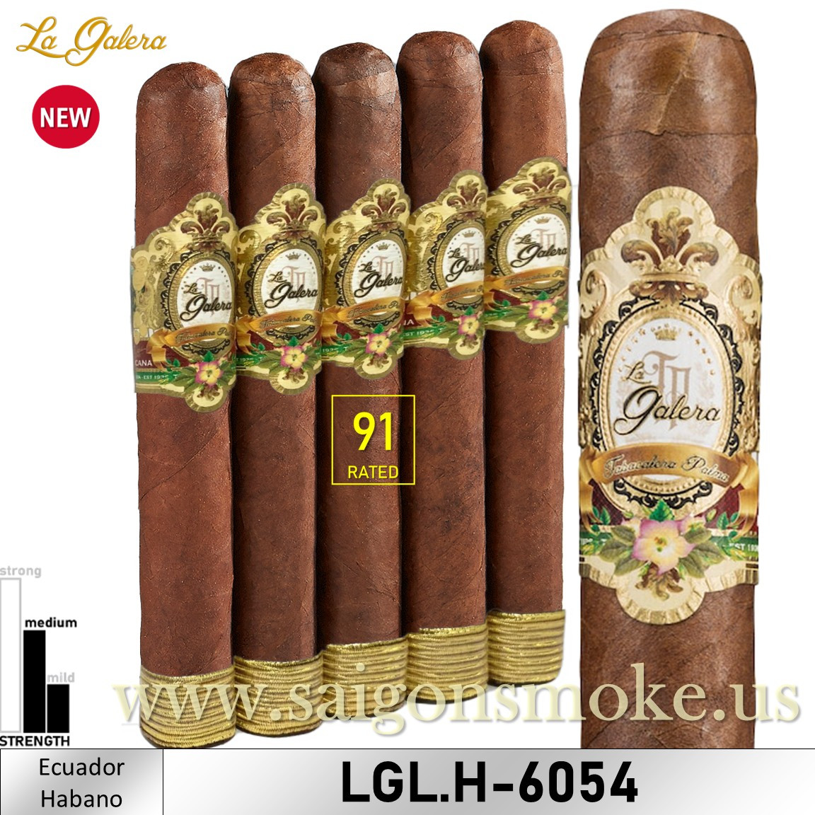 La Galera Habano El Lector Toro 6x54 (Gói 5)