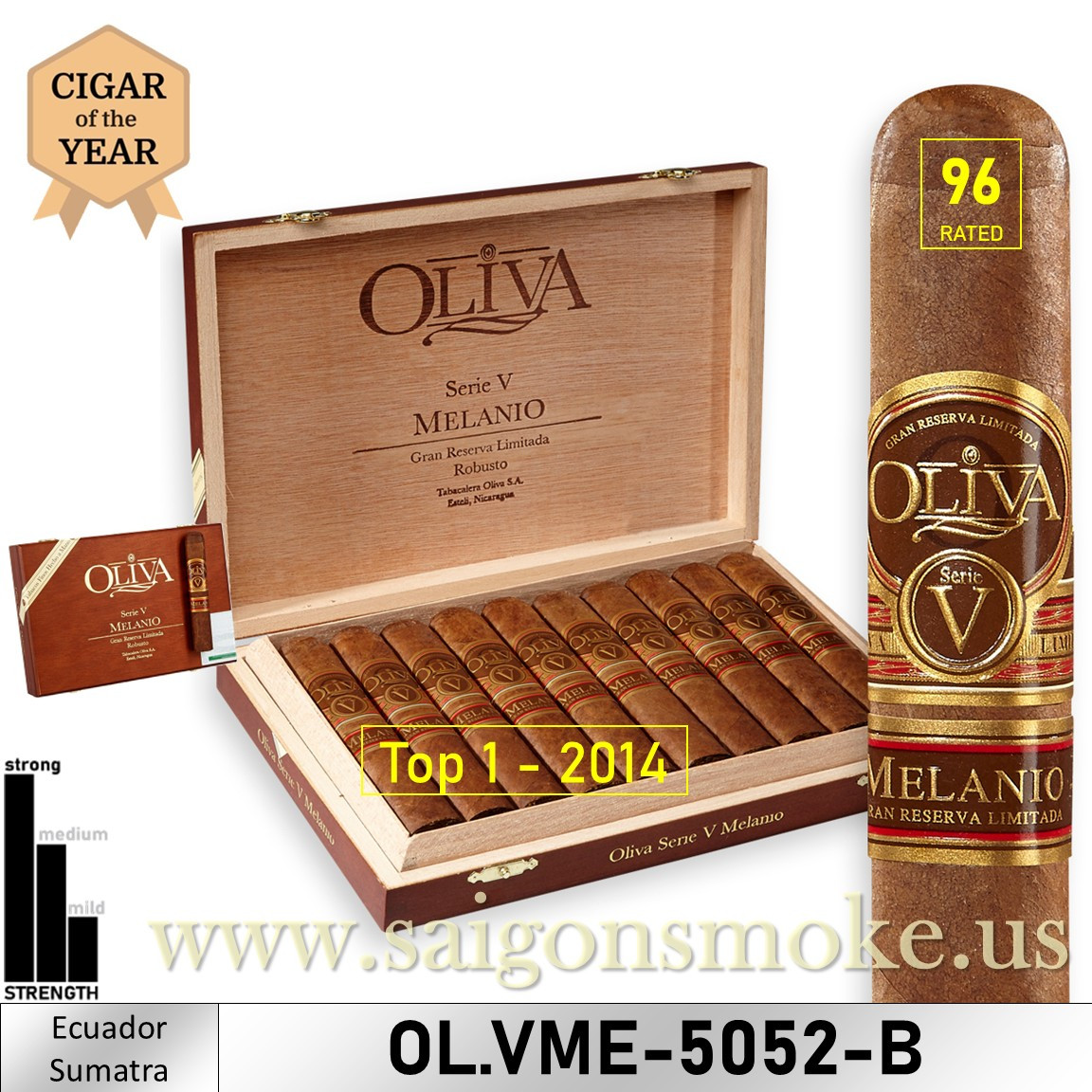 Oliva Serie V Melanio Robusto 5x52 (Hộp 10) - TOP 1