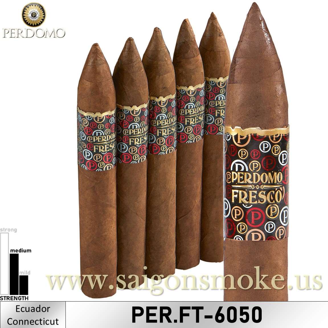 Perdomo Fresno Connecticut Torpedo 6.5x54 (Gói 5)