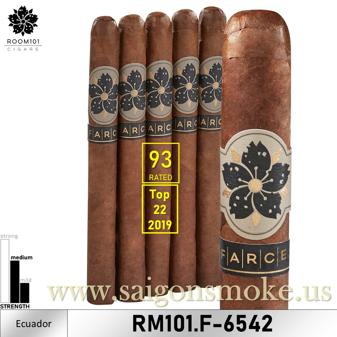 Room101 FARCE Lonsdale 6.5x42 - NEW size (93 rated, TOP22-2019) (Gói 5)